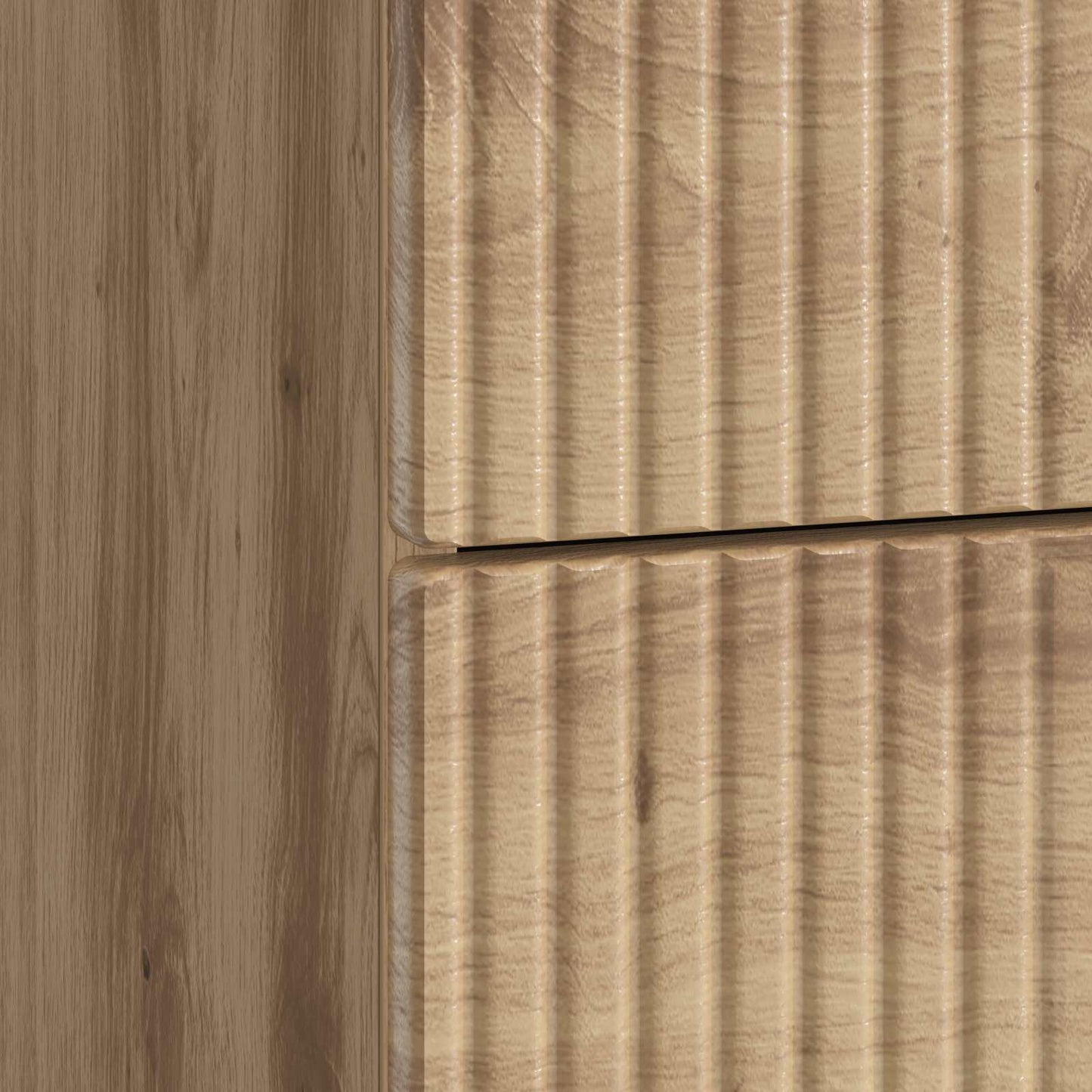 Nachtkastje Artisanaal eiken 43 x 41 x 66,5 cm Bewerkt hout