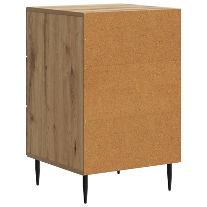 Nachtkastje Artisanaal eiken 43 x 41 x 66,5 cm Bewerkt hout