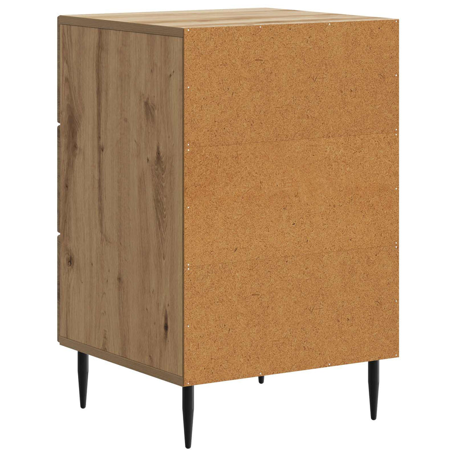 Nachtkastje Artisanaal eiken 43 x 41 x 66,5 cm Bewerkt hout