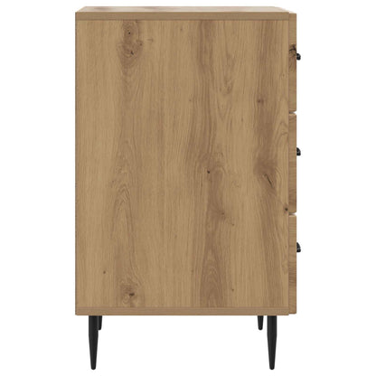 Nachtkastje Artisanaal eiken 43 x 41 x 66,5 cm Bewerkt hout