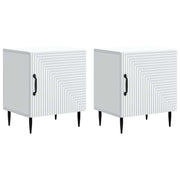 Nachtkastje 2 stuks wit 43x34,5x50 cm