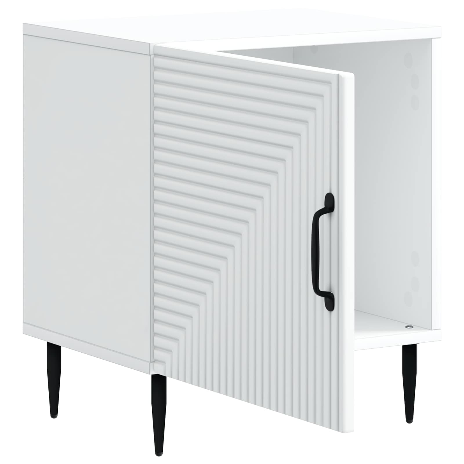 Nachtkastje 2 pcs Wit 43 x 34,5 x 50 cm Bewerkt hout