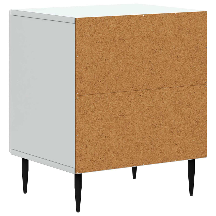 Nachtkastje 2 pcs Wit 43 x 34,5 x 50 cm Bewerkt hout