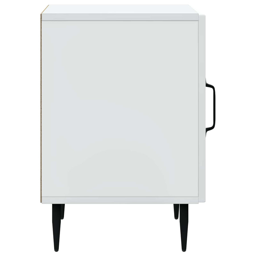 Nachtkastje 2 pcs Wit 43 x 34,5 x 50 cm Bewerkt hout