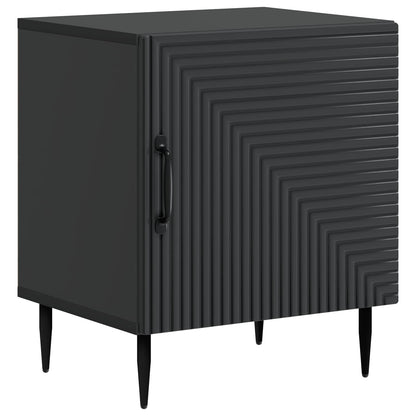 Nachtkastje 2 pcs Zwart 43 x 34,5 x 50 cm Bewerkt hout