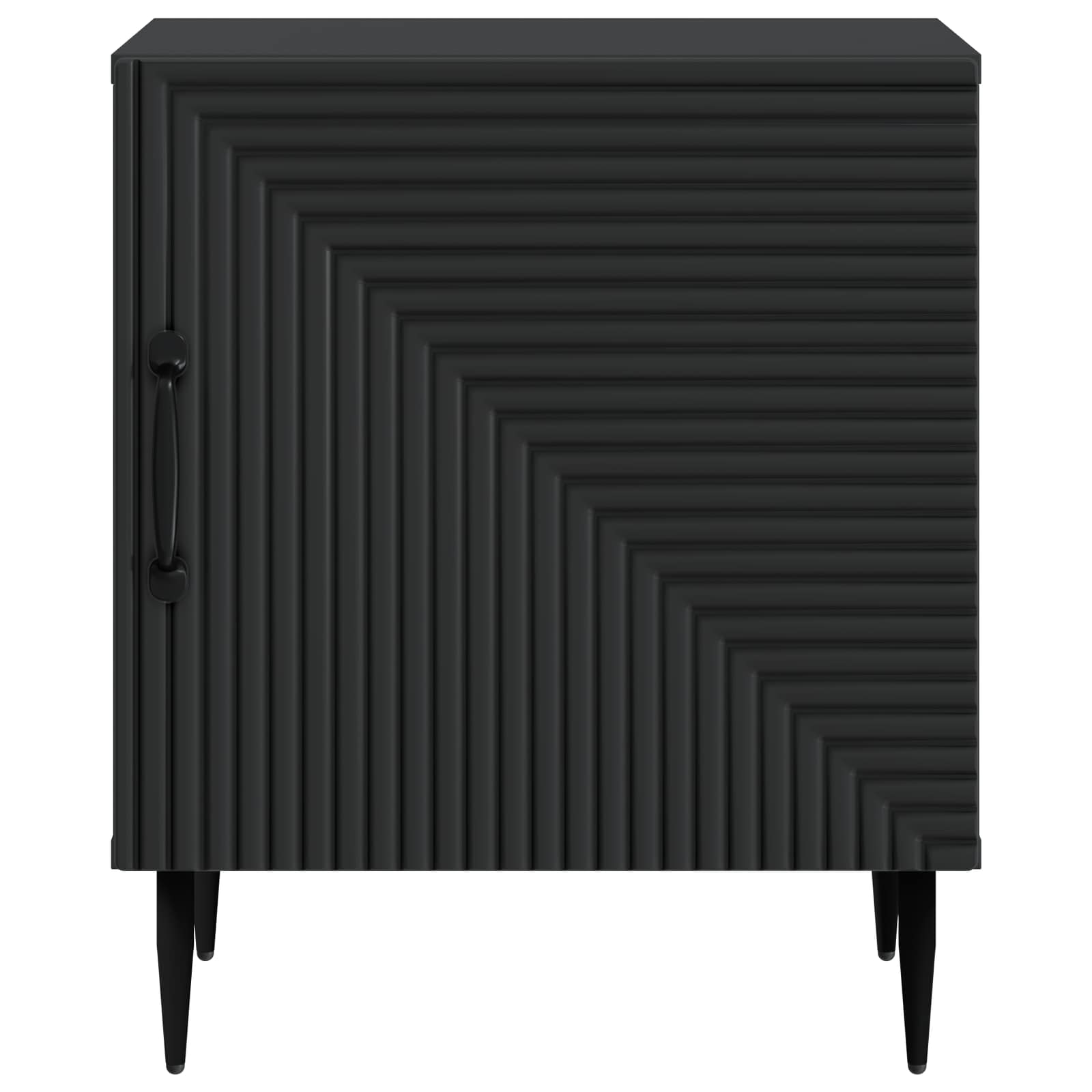 Nachtkastje 2 pcs Zwart 43 x 34,5 x 50 cm Bewerkt hout