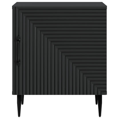 Nachtkastje 2 pcs Zwart 43 x 34,5 x 50 cm Bewerkt hout