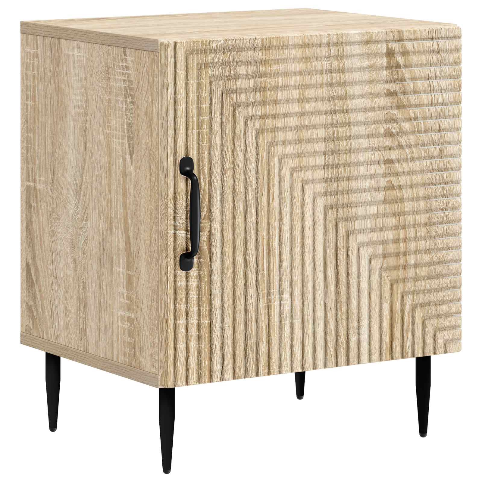 Nachtkastje Sonoma Eiken 43 x 34,5 x 50 cm Bewerkt hout