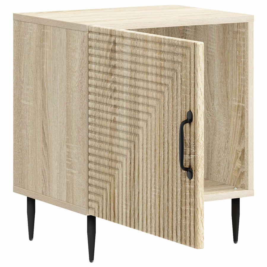 Nachtkastje Sonoma Eiken 43 x 34,5 x 50 cm Bewerkt hout