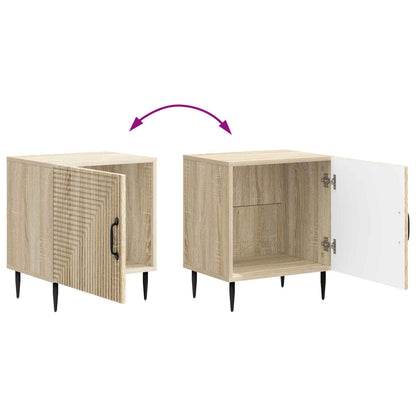 Nachtkastje Sonoma Eiken 43 x 34,5 x 50 cm Bewerkt hout