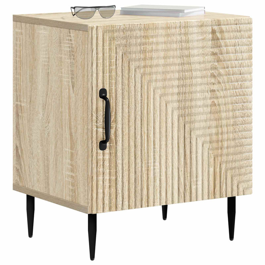 Nachtkastje Sonoma Eiken 43 x 34,5 x 50 cm Bewerkt hout