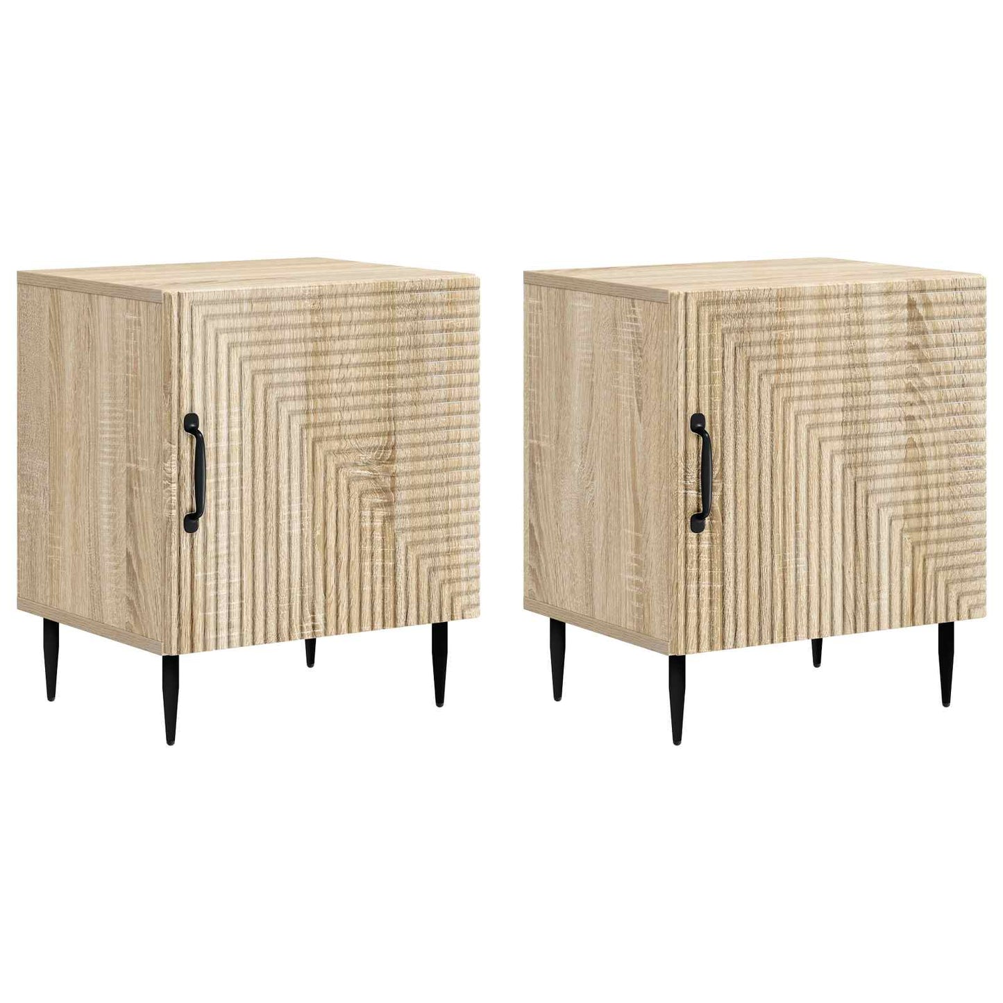 Nachtkastje 2 pcs Sonoma Eiken 43 x 34,5 x 50 cm Bewerkt hout