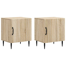 Nachtkastje 2 pcs Sonoma Eiken 43 x 34,5 x 50 cm Bewerkt hout