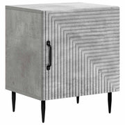 Nachtkastje 43x34,5x50 cm betongrijs bewerkt hout