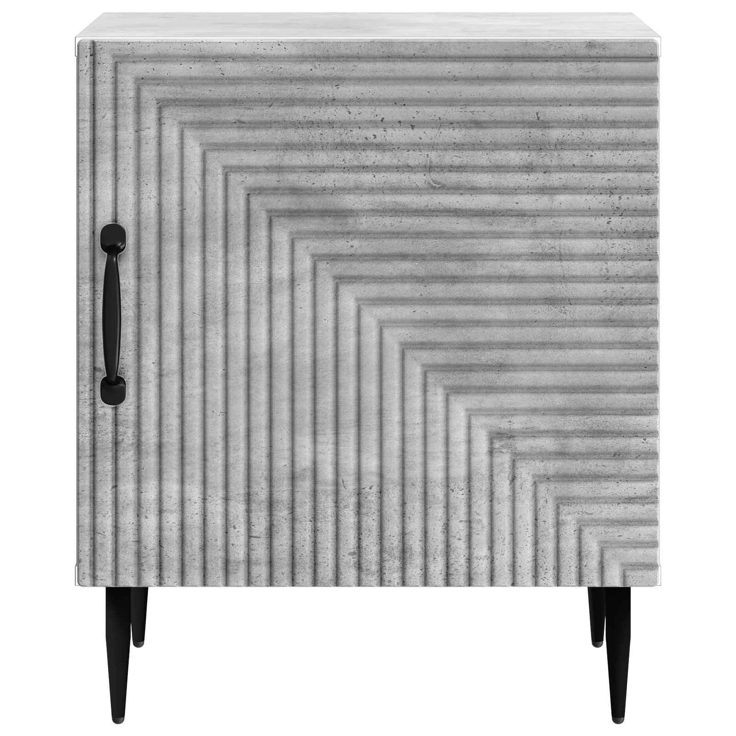 Nachtkastje Betongrijs 43 x 34,5 x 50 cm Bewerkt hout