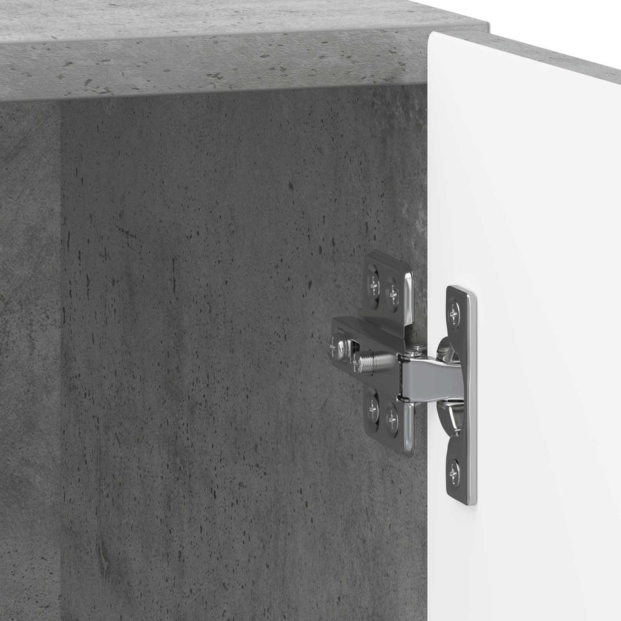 Nachtkastje 2 pcs Betongrijs 43 x 34,5 x 50 cm Bewerkt hout
