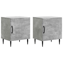 Nachtkastje 2 pcs Betongrijs 43 x 34,5 x 50 cm Bewerkt hout