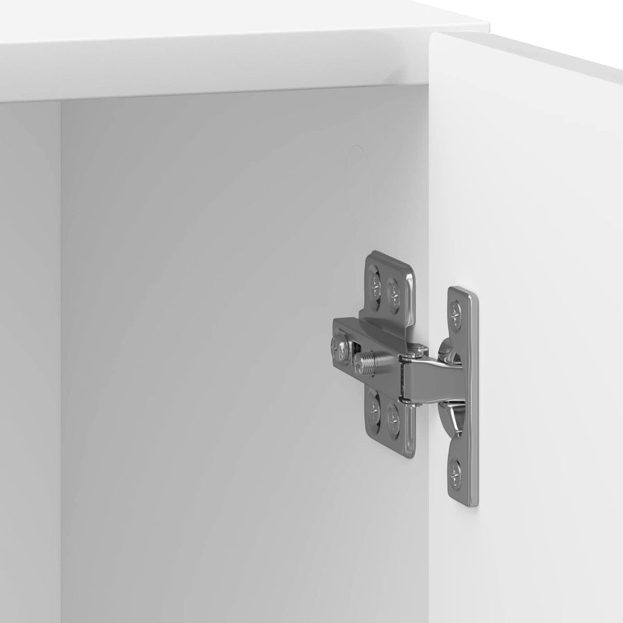 Nachtkastje 2 pcs Hoogglans Wit 43 x 34,5 x 50 cm Bewerkt hout