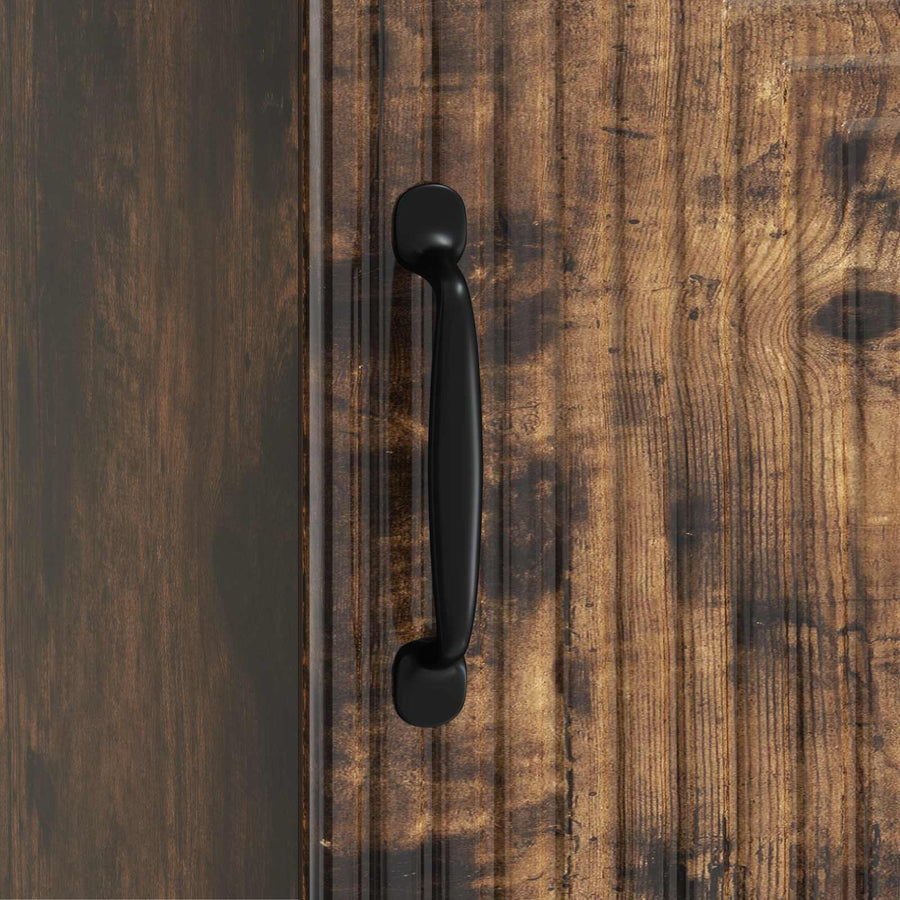 Nachtkastje 2 pcs Gerookt eiken 43 x 34,5 x 50 cm Bewerkt hout