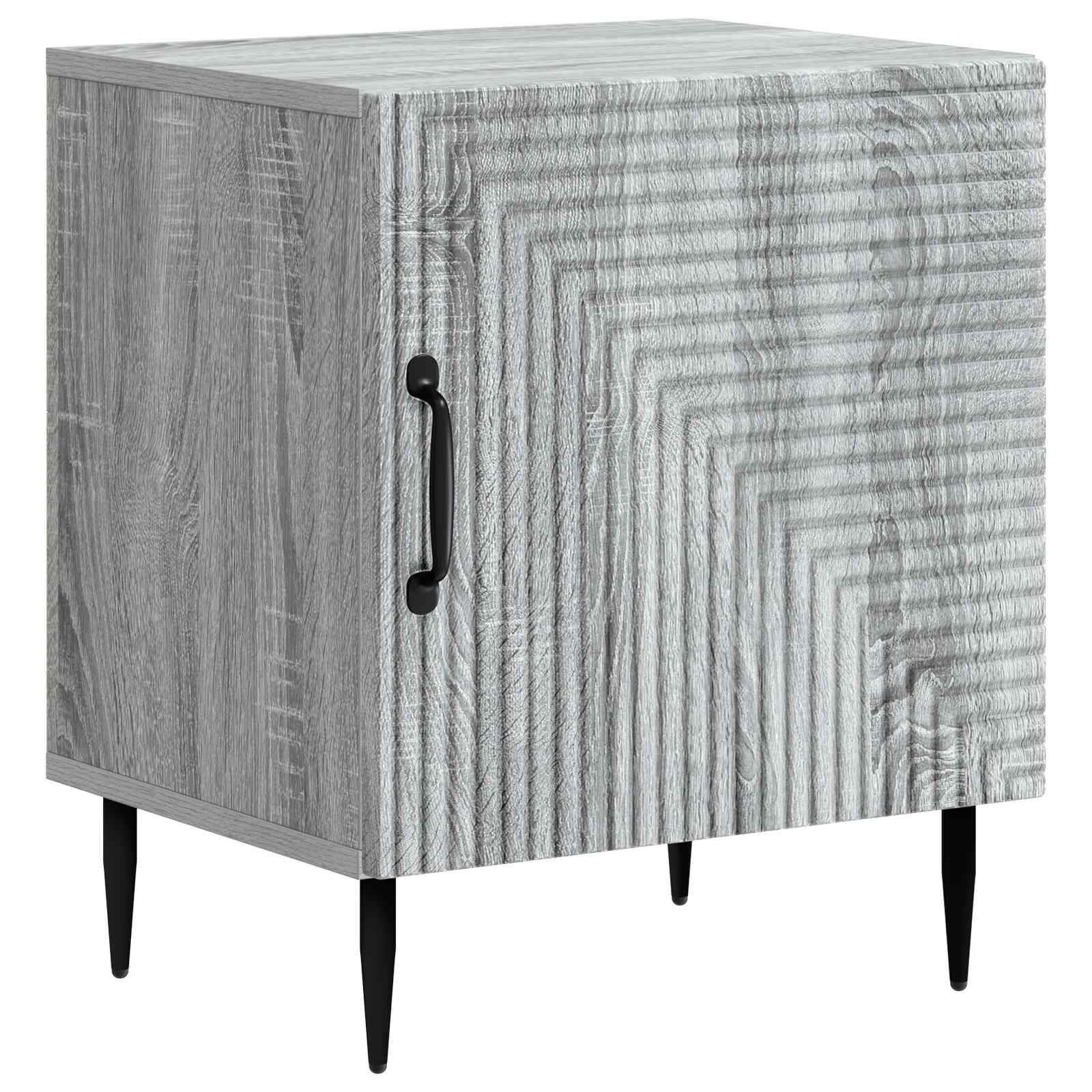 Nachtkastje Grijs sonoma 43 x 34,5 x 50 cm Bewerkt hout
