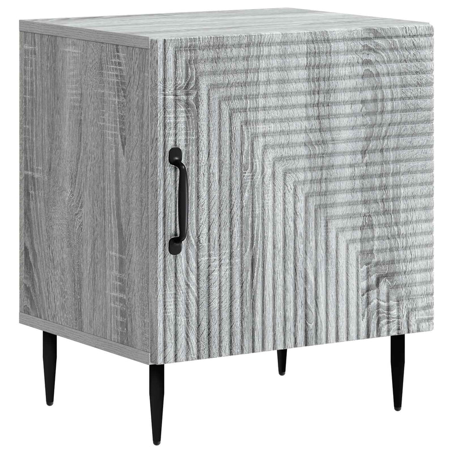 Nachtkastje Grijs sonoma 43 x 34,5 x 50 cm Bewerkt hout