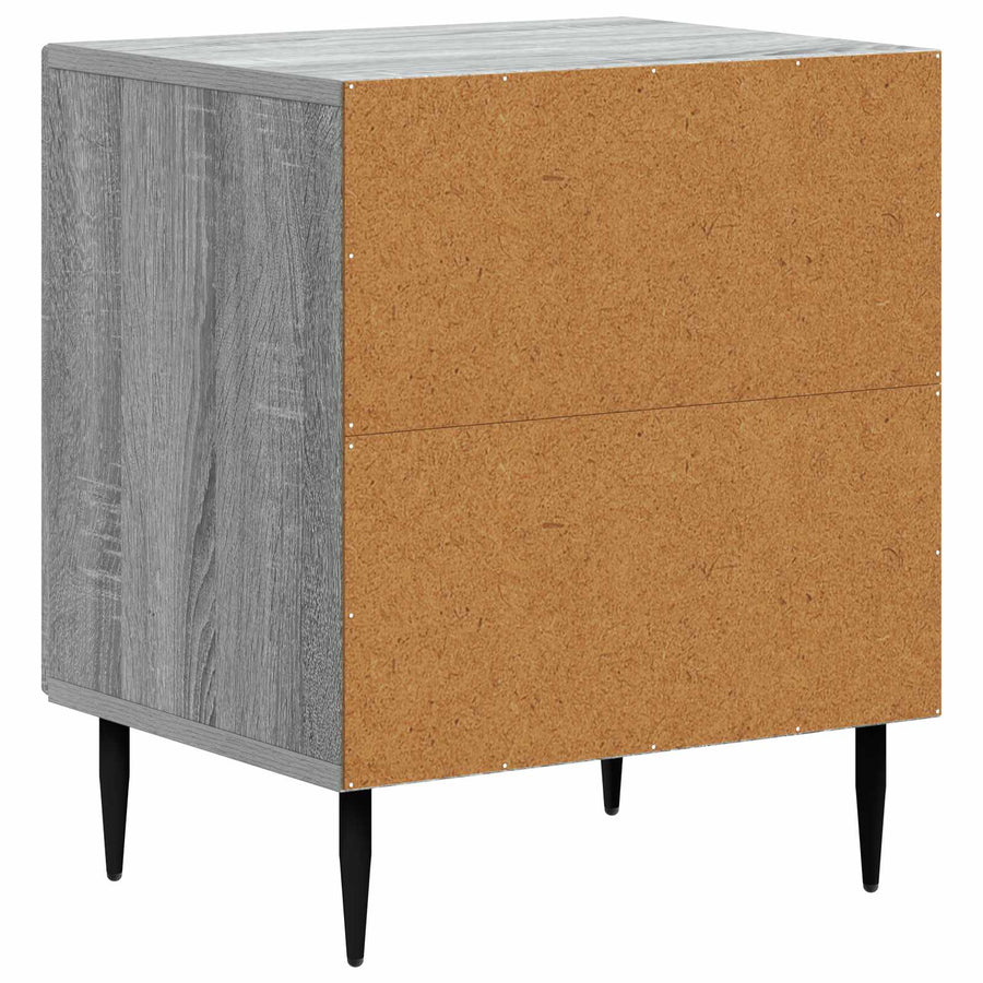 Nachtkastje Grijs sonoma 43 x 34,5 x 50 cm Bewerkt hout
