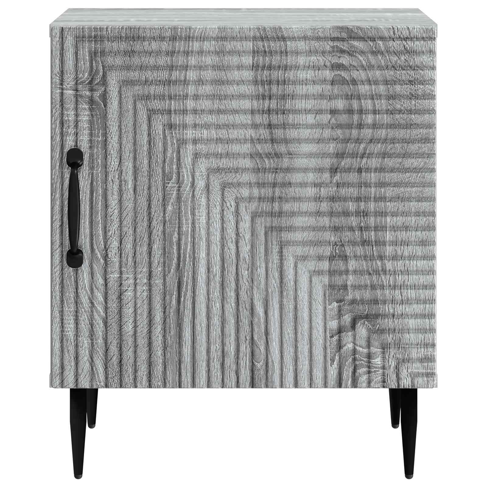 Nachtkastje Grijs sonoma 43 x 34,5 x 50 cm Bewerkt hout