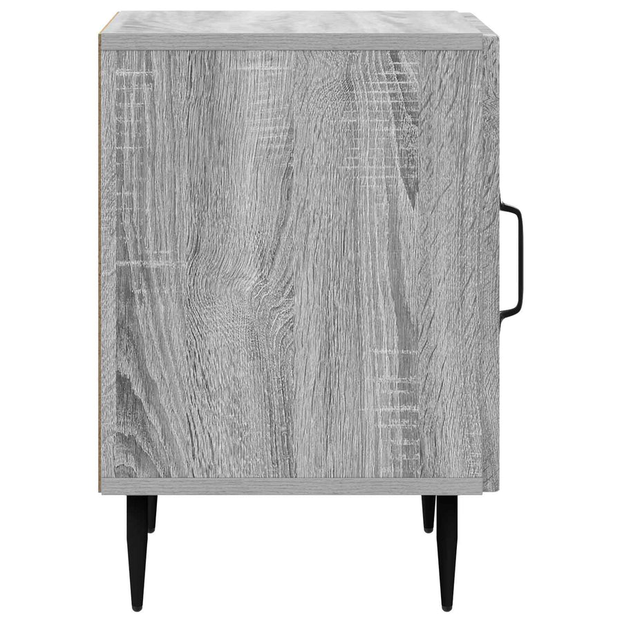 Nachtkastje Grijs sonoma 43 x 34,5 x 50 cm Bewerkt hout