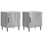 Nachtkastje 2 stuks grijs sonoma 43x34,5x50 cm