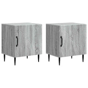Nachtkastje 2 stuks grijs sonoma 43x34,5x50 cm