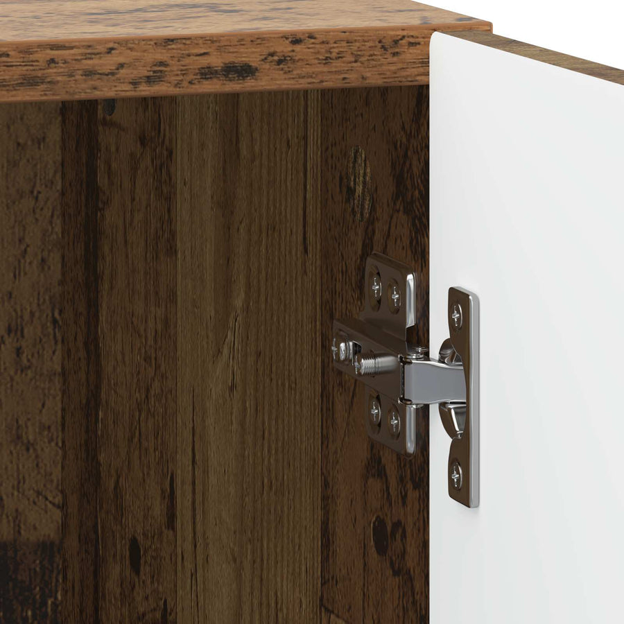 Nachtkastje Oud hout 43 x 34,5 x 50 cm Bewerkt hout