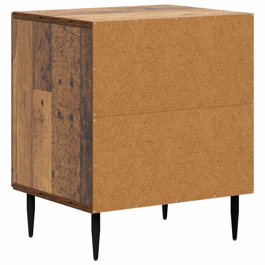 Nachtkastje Oud hout 43 x 34,5 x 50 cm Bewerkt hout