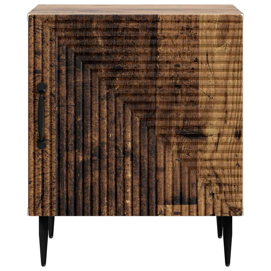 Nachtkastje Oud hout 43 x 34,5 x 50 cm Bewerkt hout