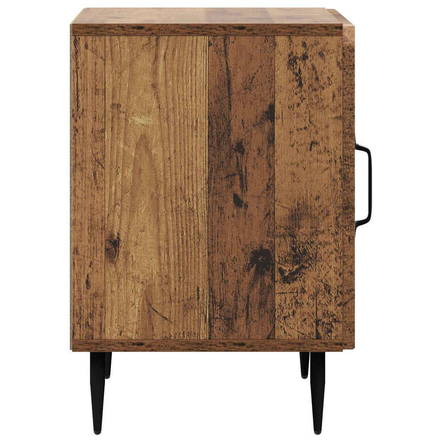 Nachtkastje Oud hout 43 x 34,5 x 50 cm Bewerkt hout
