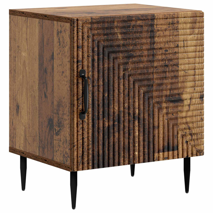 Nachtkastje 2 pcs Oud hout 43 x 34,5 x 50 cm Bewerkt hout