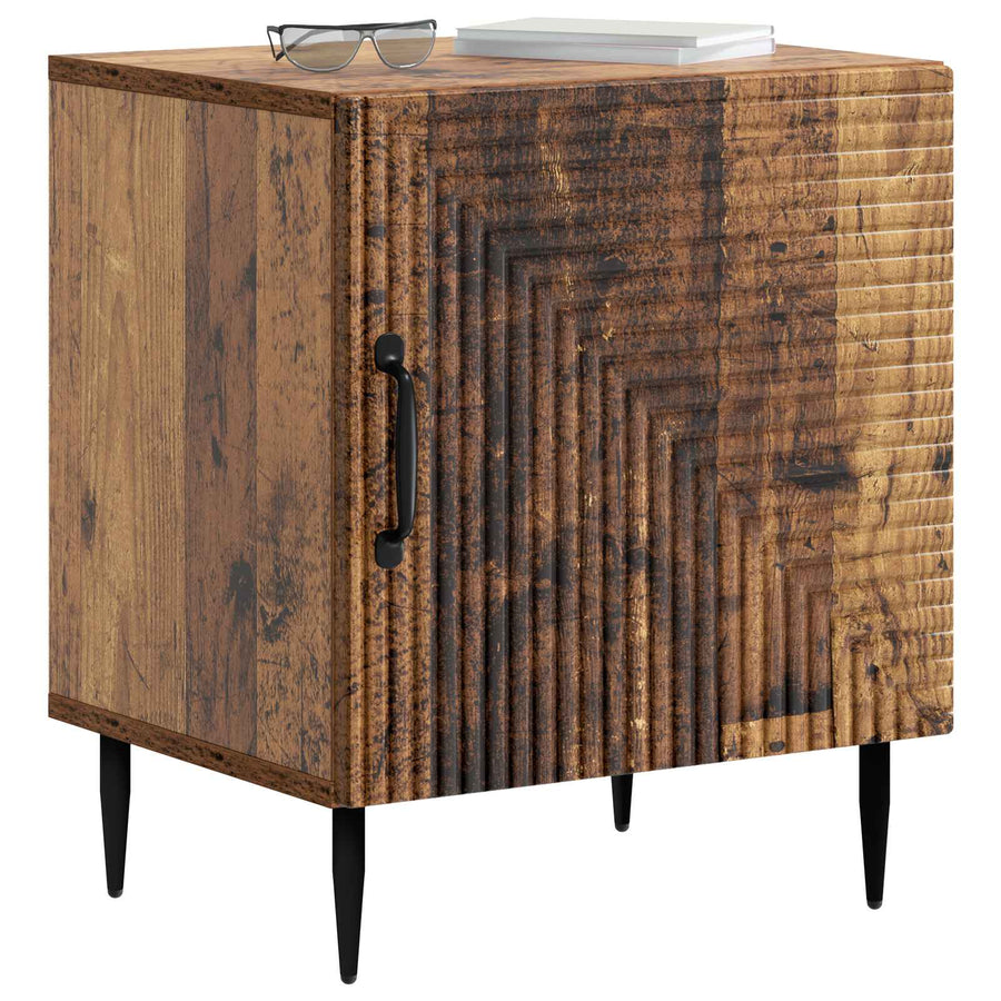 Nachtkastje 2 pcs Oud hout 43 x 34,5 x 50 cm Bewerkt hout