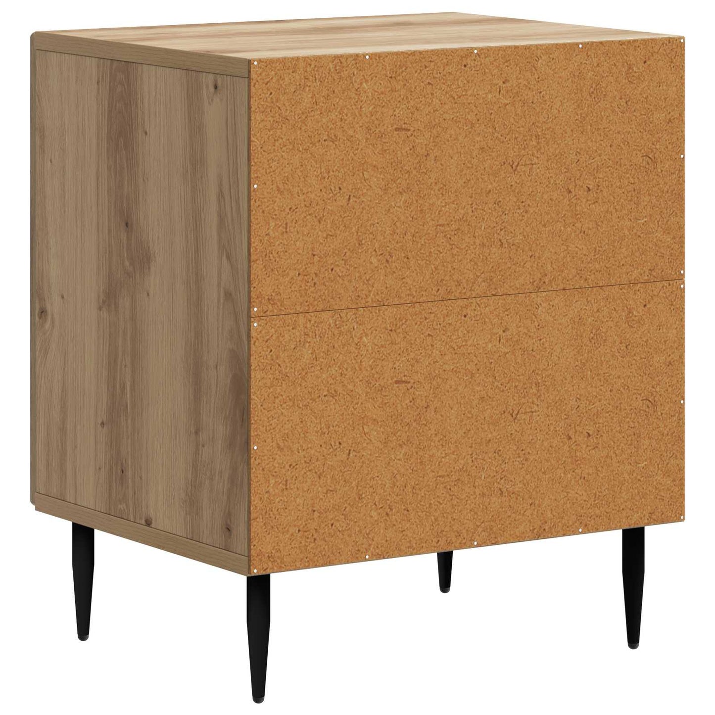 Nachtkastje Artisanaal eiken 43 x 34,5 x 50 cm Bewerkt hout