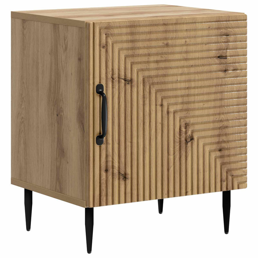 Nachtkastje 2 pcs Artisanaal eiken 43 x 34,5 x 50 cm