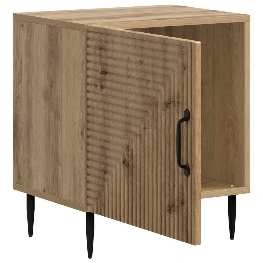 Nachtkastje 2 pcs Artisanaal eiken 43 x 34,5 x 50 cm