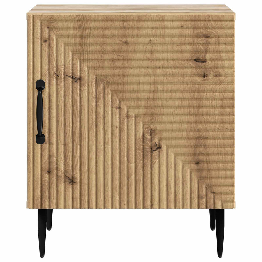 Nachtkastje 2 pcs Artisanaal eiken 43 x 34,5 x 50 cm