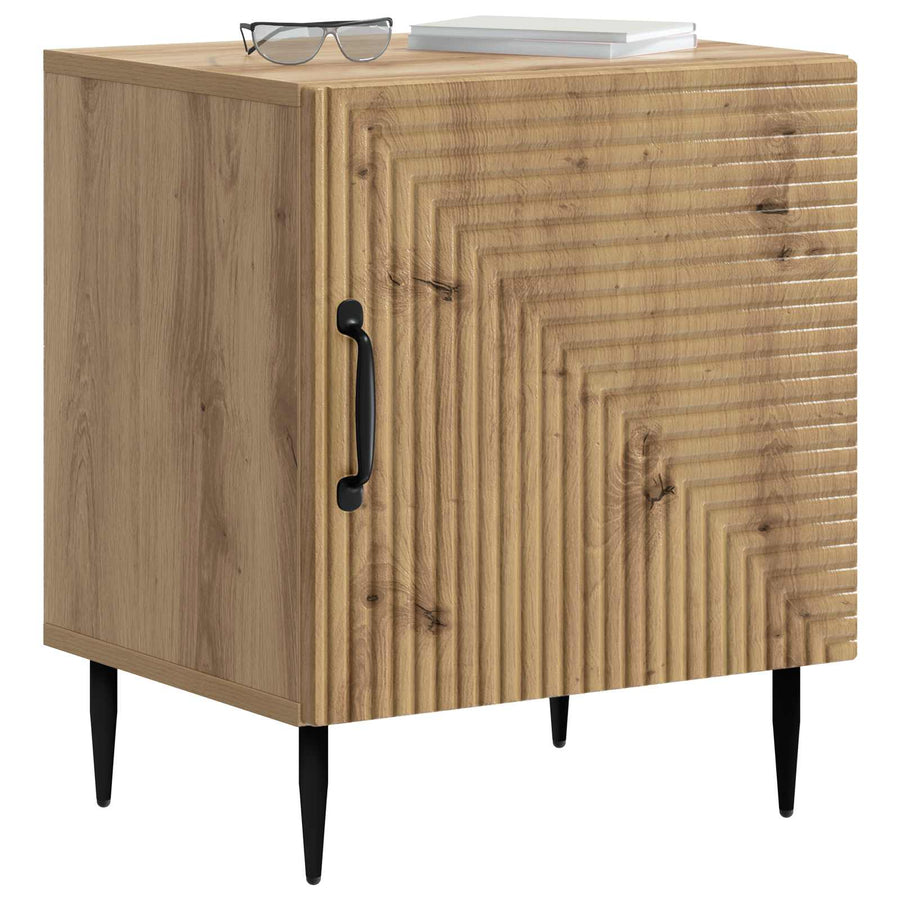 Nachtkastje 2 pcs Artisanaal eiken 43 x 34,5 x 50 cm