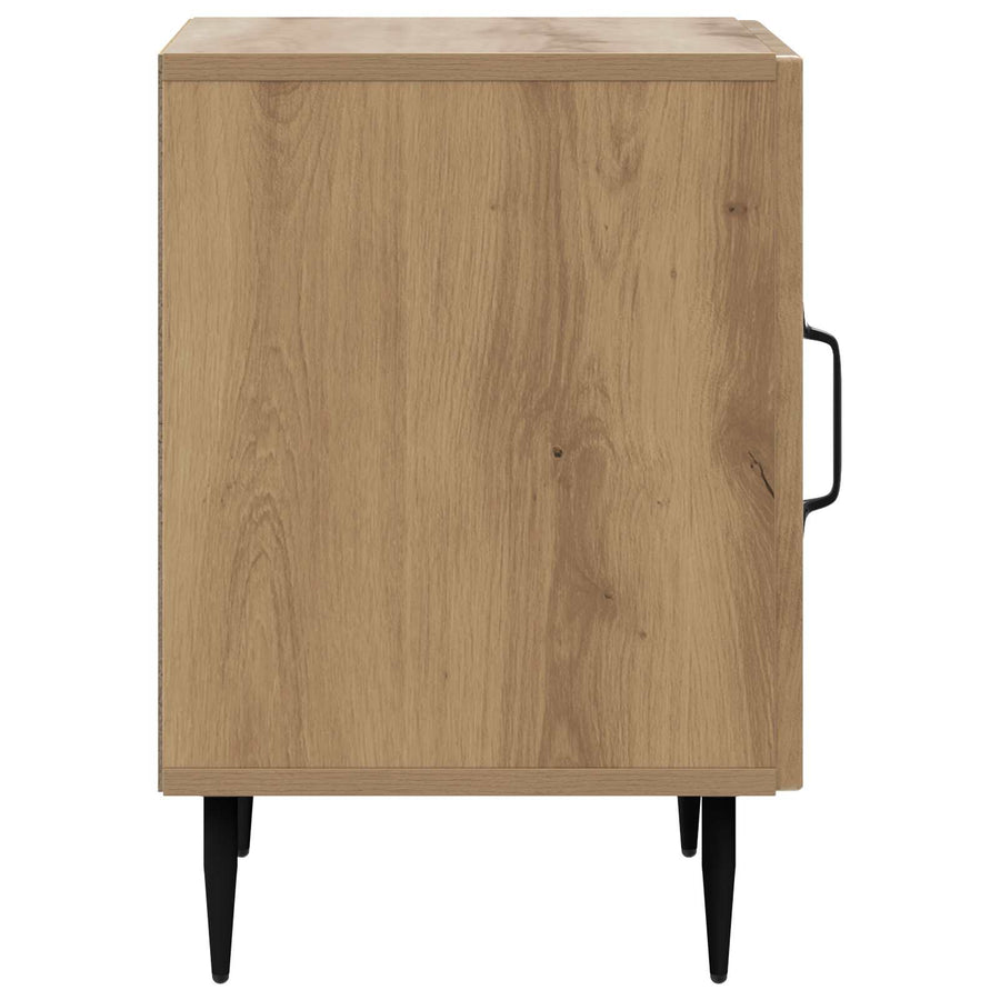 Nachtkastje 2 pcs Artisanaal eiken 43 x 34,5 x 50 cm