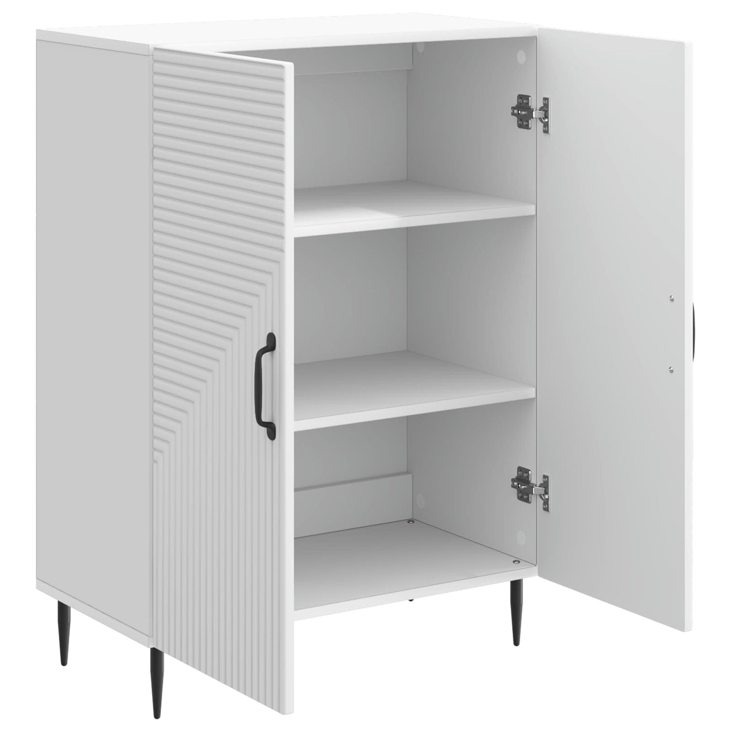 Dressoir Wit 66 x 34,5 x 89,5 cm Bewerkt hout