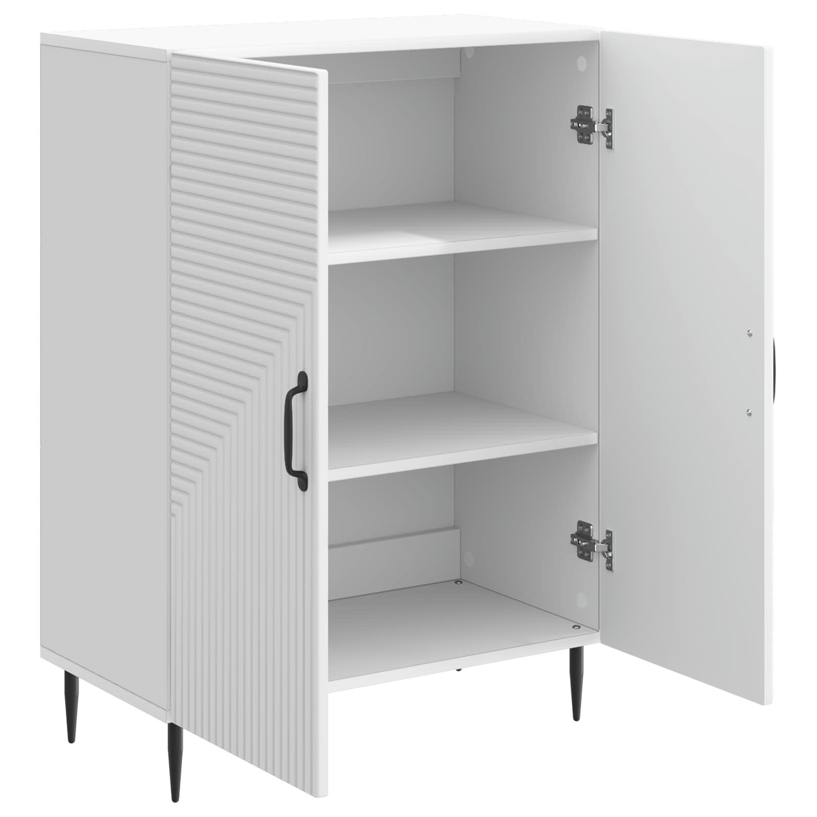 Dressoir Wit 66 x 34,5 x 89,5 cm Bewerkt hout