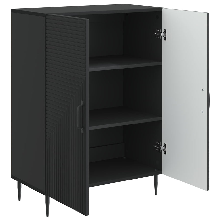Dressoir Zwart 66 x 34,5 x 89,5 cm Bewerkt hout