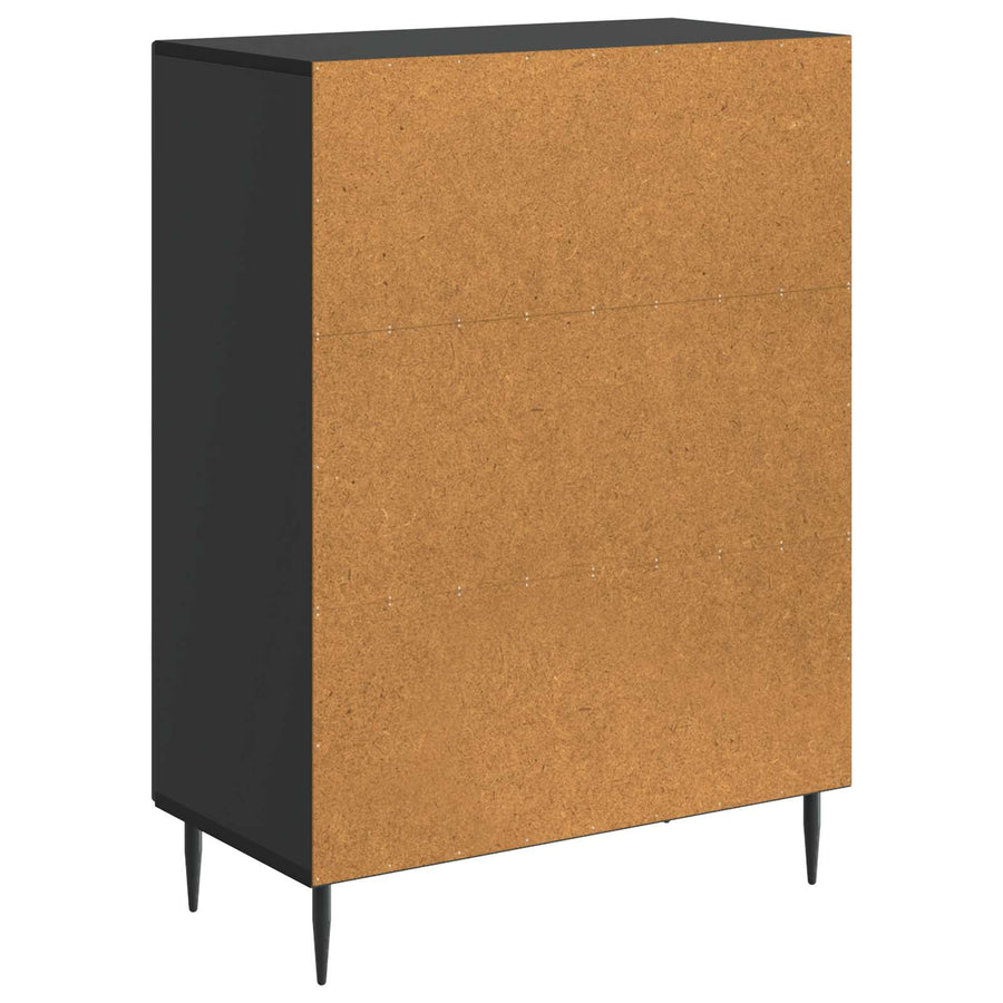 Dressoir Zwart 66 x 34,5 x 89,5 cm Bewerkt hout