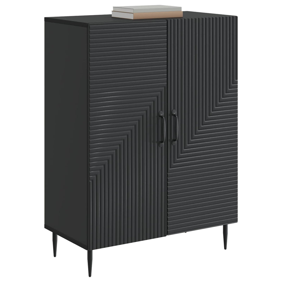 Dressoir Zwart 66 x 34,5 x 89,5 cm Bewerkt hout