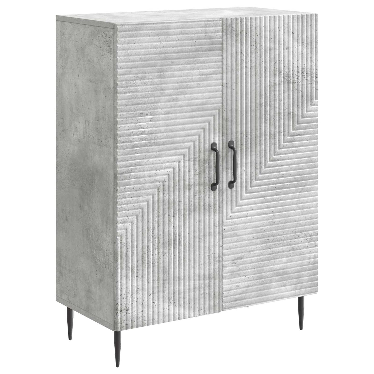 Dressoir Betongrijs 66 x 34,5 x 89,5 cm Bewerkt hout