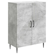 Dressoir 66x34,5x89,5 cm betongrijs bewerkt hout