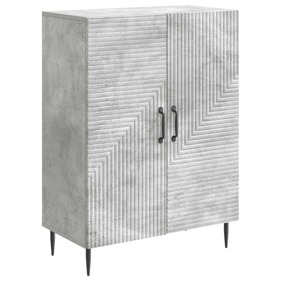 Dressoir Betongrijs 66 x 34,5 x 89,5 cm Bewerkt hout